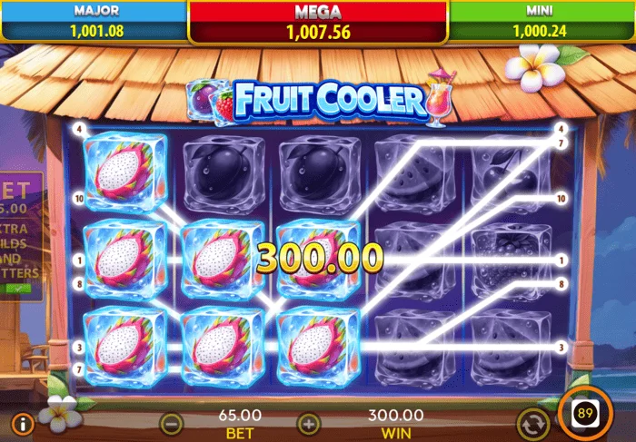 Fruit Cooler pamata spēles laimests